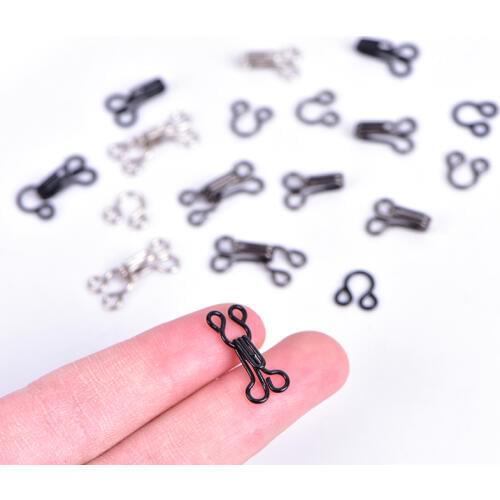 50pcs Sewing Hooks and Eyes Closure Eye Sewing Closure for Bra Coat Jacket