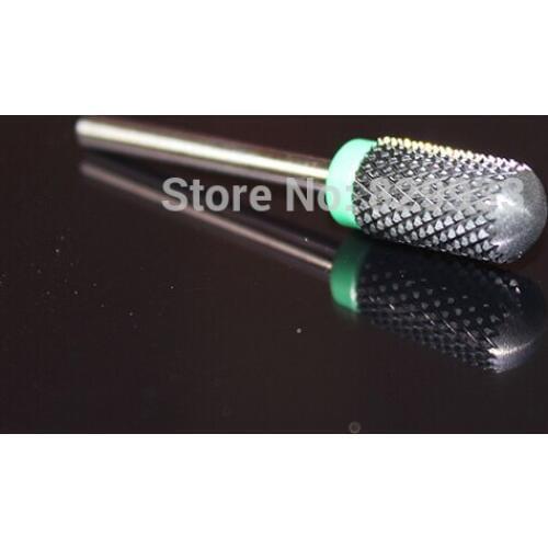 1PC Black Ceramic Nail Drill Bits Large Barrel Smooth Top Burr Electric Drilling Manicure Machine Accessories Nail Salon Tools