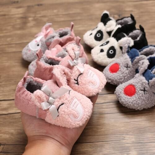 Baby Winter Shoes Toddler Infant Girls Boys Cartoon Warm Winter Shoes Boots Girls Boys First Walkers Walking Shoes