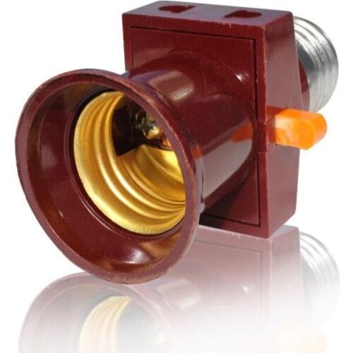 E27 socket with switch Vintage Lamp Holder socket splitter Lamp Base Led Bulb Lampholder lighting accessories 110V-240V