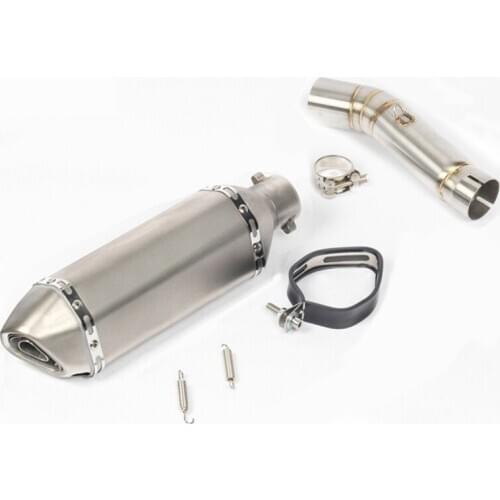 Motorcycle Exhaust Muffler 51mm Tip Escape Middle Mid Link Pipe Connect Tube for Honda CBR500 CB500F CB500X 2013-2019