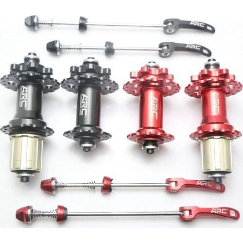 ARC FRONT + REAR * HUBSET black/red HUB 32 Hole moutain bike