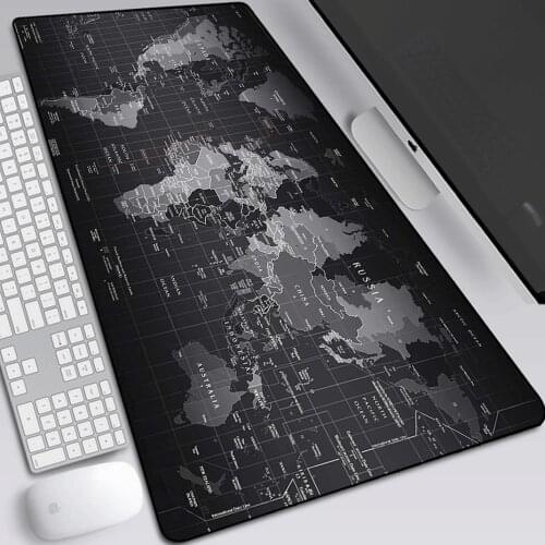 Old World Map Lockedge Mouse Mat 70x30 Gaming Mouse Pad Desk Mat Table Mat Keyboard Pad Gamer Mousepad for Computer Laptop Gift