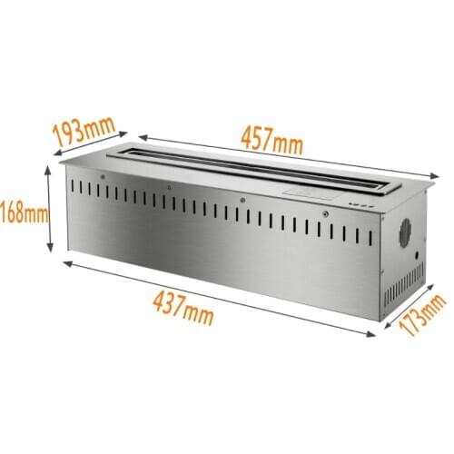 Inno-Fire 18 inch smart intelligent bio ethanol fireplace wifi electric burner