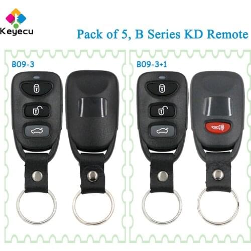 KEYECU 5PCS for Hyundai Kia B09-3 B09-3+1 KEYDIY B-Series KD Universal Remote Key for KD-X2 KD900 KD900+ URG200 Key Programmer
