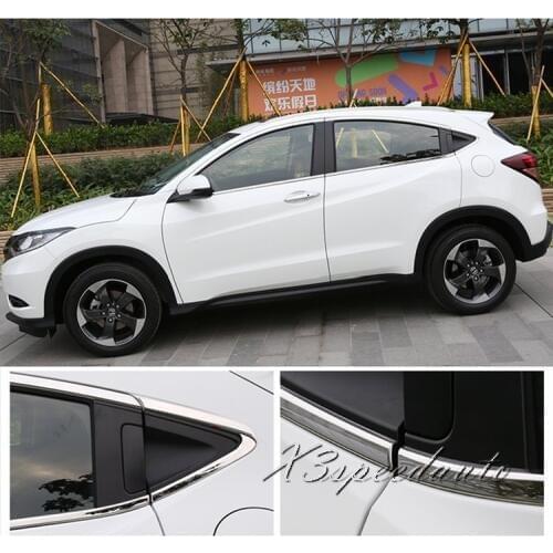 High Quality Stainless Steel 12PCS Full Window Frame Trim Cover For Honda Vezel HR-V 2014-2018