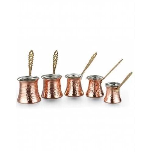 Copper 5-Piece Handmade Copper Coffee Pot Set