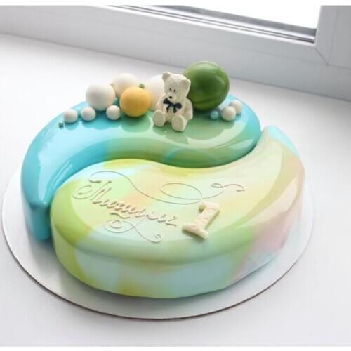 2021 New 3D YIN YANG Molds Silicone Mold Decorating Mold Candy Sugar Paste Mould Bakeware