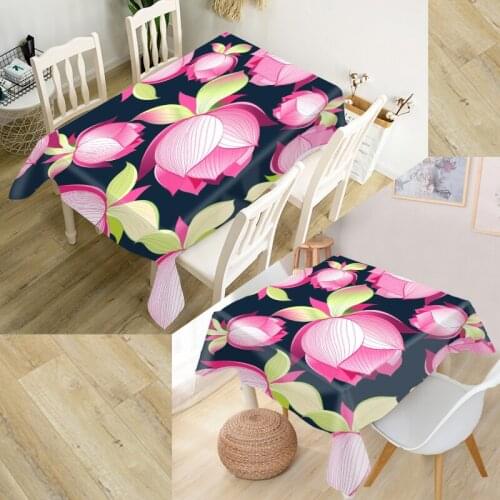 New Nordic Floral Pattern Tablecloth Banquet Dining Room Decorative Oxford Fabric Square/Rectangular Table Cover Home Decor
