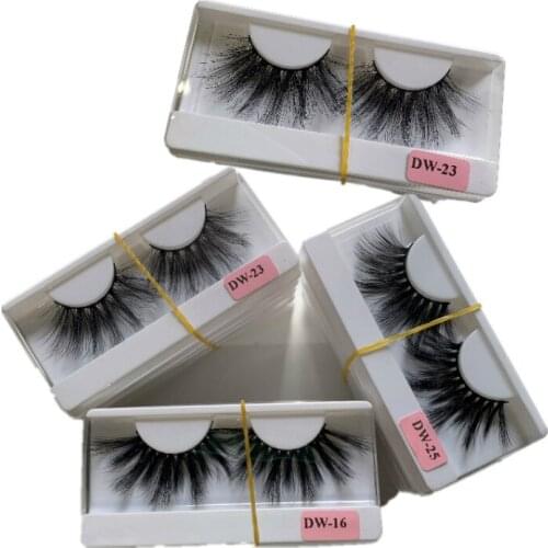 Wholesale 10/30/60 5D 25mm faux Mink Eyelashes Mink False lashes Soft Natural Thick Fake Eyelashes Extension Beauty tools