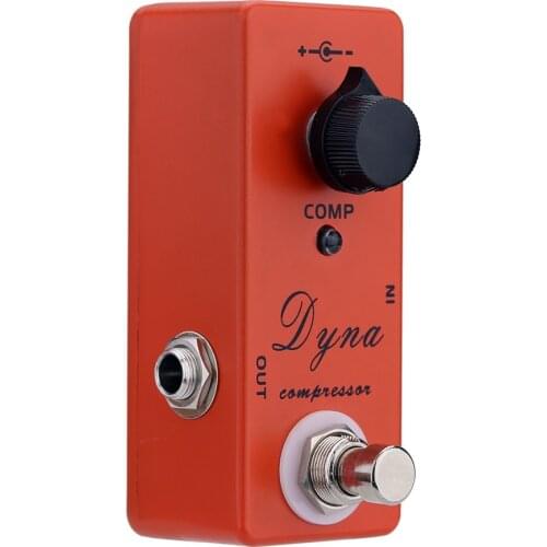 Mosky Dyna Guitar Effects Pedals Compressor Processsor Electric True Bypass Mini Single Effect with True Bypass Guitar Parts