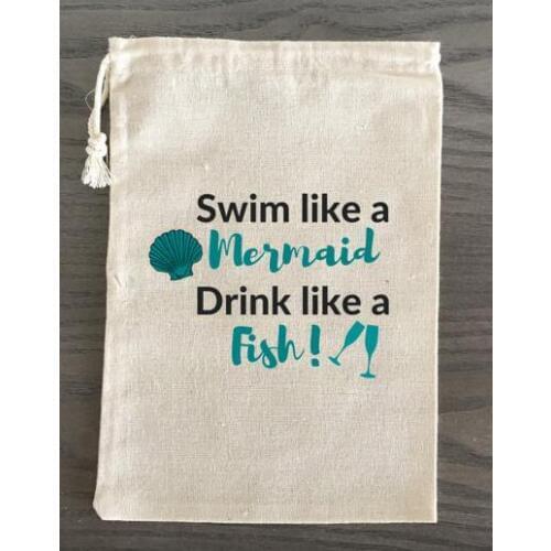 Personalized Mermaid Theme Bachelorette Hangover bridal shower recovery Survival Kit wedding favor gift bags party Candy pouches