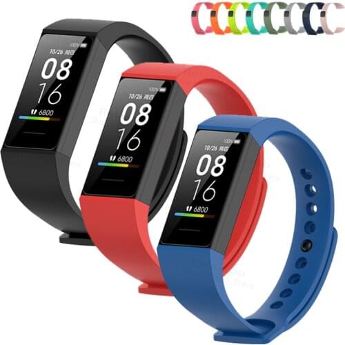 Silicone Strap for Xiaomi Mi Smart Band 4C Replacement Wristband for Xiaomi Redmi Band Sport Watch Bracelet For Redmi Band Strap