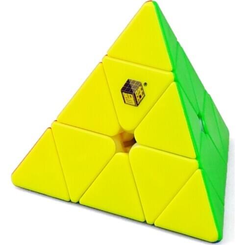 Yuxin 3X3 pyramid cube Stickerless professional puzzle 3x3x3 cubes childrens educational toys adult gift 3 Layer cubo magico