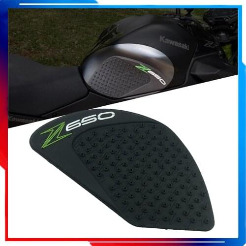 For Kawasaki Z650 Z 650 Motorcycle Tank Pad Protector Anti slip Oil Tank Pad Sticker Decals Side Gas Knee Grip Traction Protect