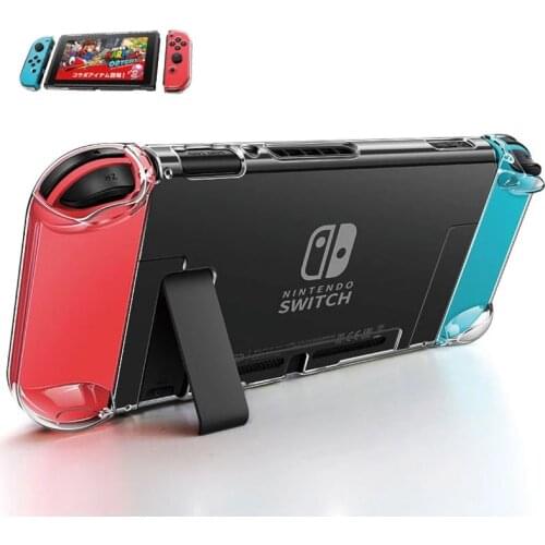 Transparent Crystal Clear Hard Case Shell Cover Protective For Nintend Switch NS Console Joy-Con Handle Grip Game Console