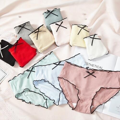Panties for Woman Cotton underwear women sexy ingerie female briefs ladies casual girl Bow underpants intimate panty