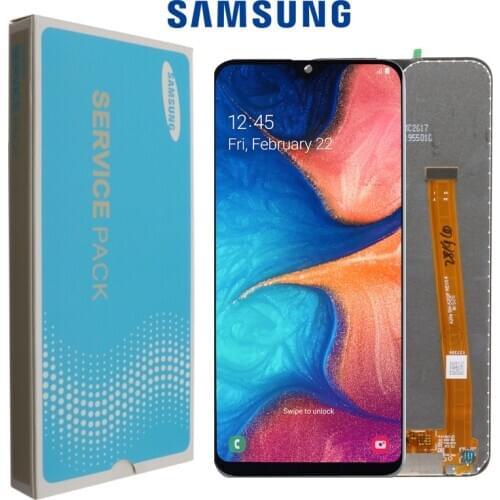 5.8" Original AMOLED For Samsung Galaxy A20e LCD SM-A202F/DS A202 A202DS With Frame Touch Screen Digitizer Assembly+Service pack