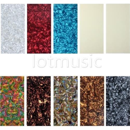 10pcs Different Colors 20cmx10cm Guitar Head Veneer 1.5mm Headplate