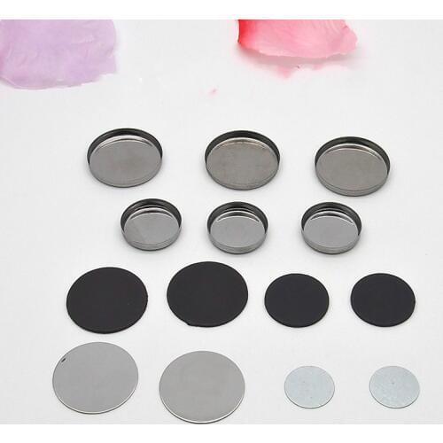 100pcs Empty Magnetic For DIY Eye Eyeshadow Shadow Makeup Powder Fundation Refill Palette Lipstick blush pans