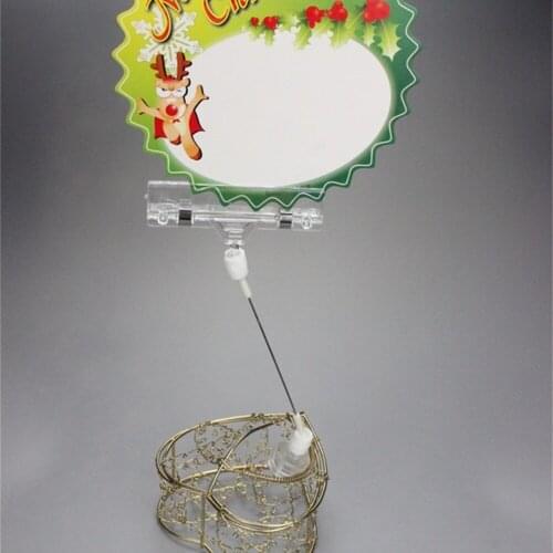 20 pcs wobbler magnetic POP memo note photo clip price tag sign clip label holder name card display rack snap tag shaking clamp