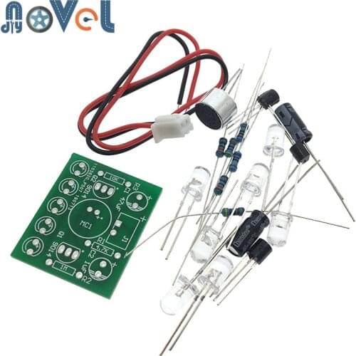 3V-5.5V Voice Activated Control Lamp LED Melody Light Module DIY Electronic Funny Kit Production Suite Learning PCB Laboratory