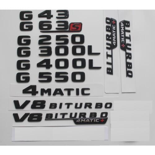 Gloss Black For Mercedes Benz W463 W461 G55 G63 G65 AMG G200 G300 G320 G400 G500 G350 4MATIC Trunk Rear Star Emblems Badges