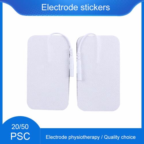 Large Size Reusable Electrode Pads For Pulse Digital Tens Acupuncture Therapy Machine Slimming Electric Body Massager 2mm Plug