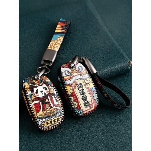 Genuine Leather Car Key Cover for Hyundai I10 I20 I30 I40 IX25 Ix35 IX45 HB20 KONA ENCINO Remote Case Auto Accessories