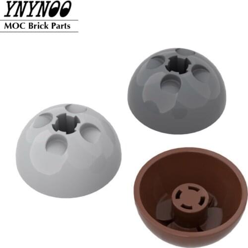 10Pcs/lot MOC Parts 44359 Dome Hemisphere 3x3 Ball Turret Building Blocks Bricks DIY Particels Chicldren Toys Gifts