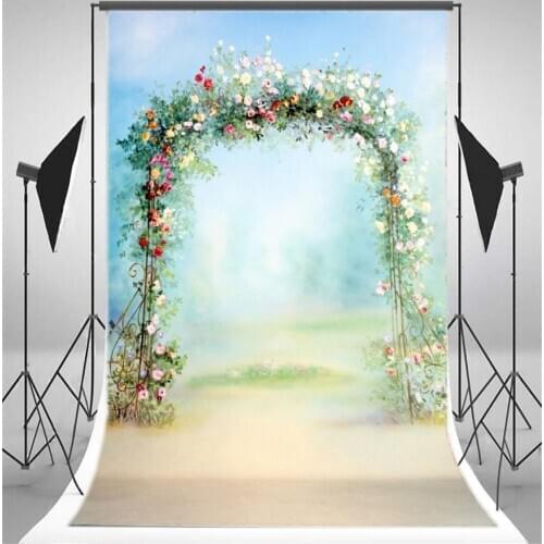 Photography Backdrop Dreamy Fairy Tale Fresh Flowers Vine