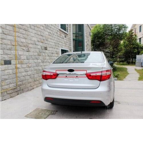 Hot for KIA Rio K2 2011-2012 4dr ABS Chrome Rear Trunk Lid Cover Trim