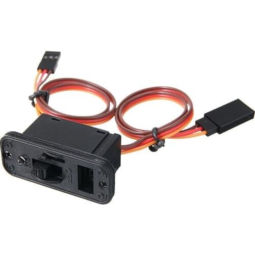 RC Toys Steering Gear Switch Built-in 5mm green LED signal light for RC Boat Model Airplane Aircraft Accessories