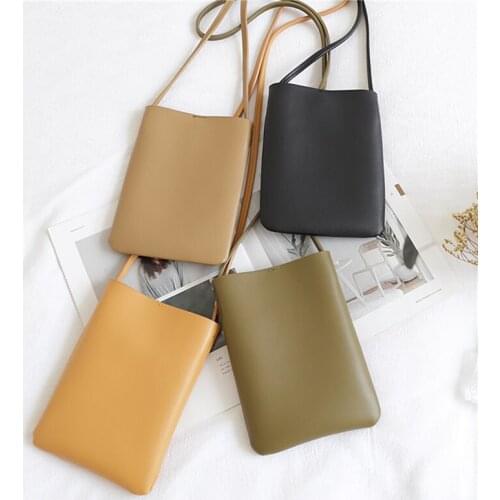 Korean version of retro vertical ladies mobile phone bag pu leather small shoulder bag casual one-shoulder ladies small bag