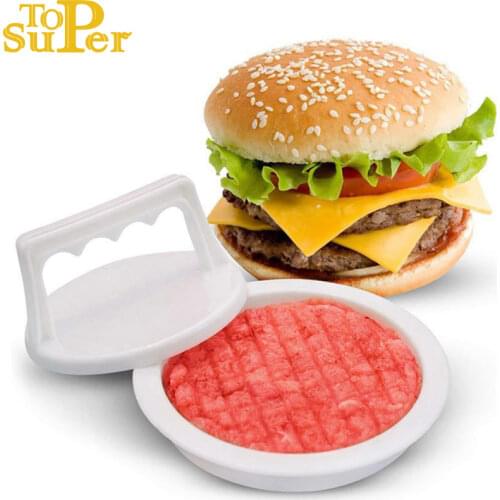 Kitchen Hamburger Meat Beef Maker Grill Burger Patty Mould Press Mold Tools Shape Hamburg Manual Press Mold Kitchen Accessories