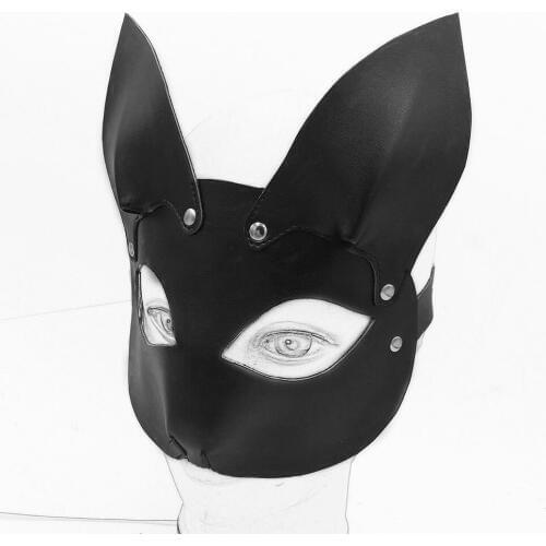 Fox Headgear Fetish head Bondage Slave Game Cosplay BDSM Fox Head Restraints Mask Sex Toys Woman Alternative Game Sex Exotic Toy