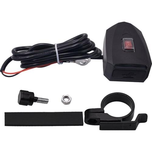 Motorcycle modified mobile phone charger dual usb car charging waterproof fast charging handlebar car charger