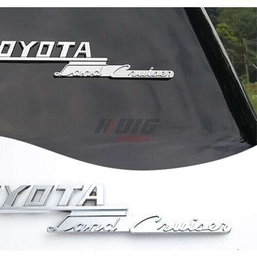 Rear Trunk Executive lounge WHITE EDITION BLACK EDITION Grand Touring EXCALIBUR Badge Sticker Trim For Toyota Land Cruiser FJ200