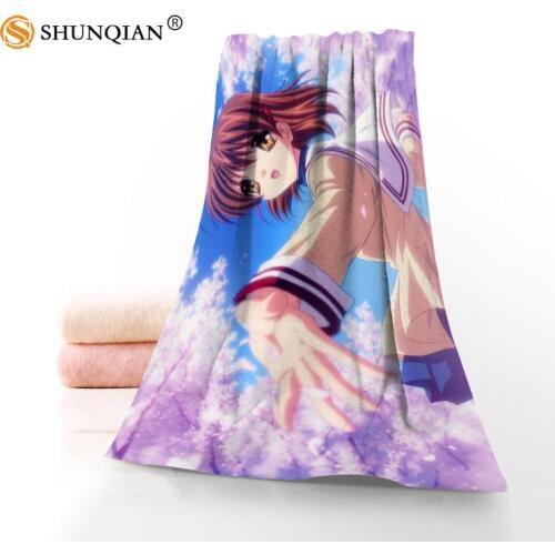 New Custom Nagi no Asukara Towel Printed Cotton Face/Bath Towels Microfiber Fabric For Kids Men Women Shower Towels