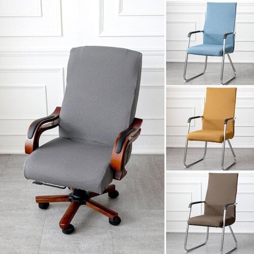 Solid Color Office Chair Cover Spandex Computer Chair Cover Chair Cover Armchair Cover Restaurant Office Chair Cover