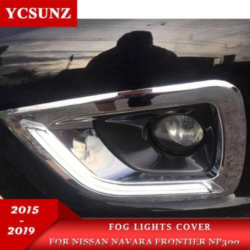 Fog Lights CoverFor Nissan Navara Frontier 2015 2016 2017 2018 2019 Np300