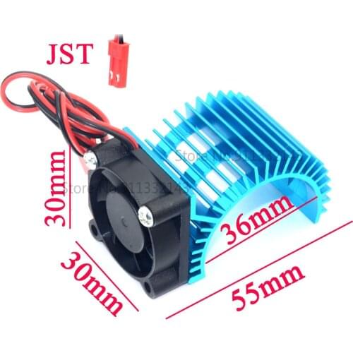 RC Heat sink tamiya Motor Heatsink With Fan Cooling Head Vent Top 380 / 540 550 Size For Himoto kata1:10 Car HSP HPI Wltoys