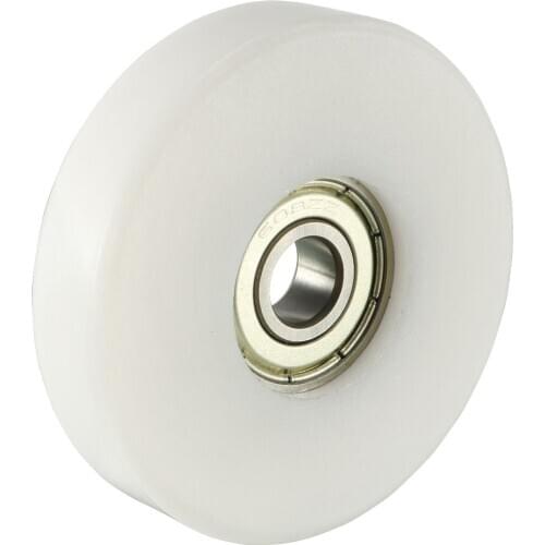 Uxcell Roller Idler Bearing Pulley Sliding Conveyor Wheel 8x50x12mm white