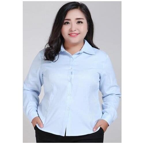 Plus Size 7xl 8XL 9XL Shirt Work OL White Blouses Woman Elegant Roupa Feminina Camisas Mujer 2020 Blusa Feminina DJ725