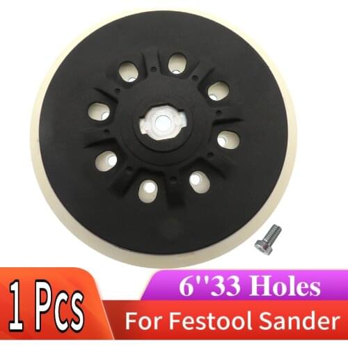 6 Inch 150MM Hook and Loop Velcro Sanding Pad Sander Backing Pad Sanding Disc Dust Free Polishing Grinding Abrasive Tools