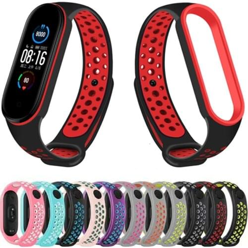 Replacement Strap for Xiaomi Mi Band 3 4 Wristband For Xiomi Band 5 Smart Accessories Colorful Breathable Bracelet for MiBand 5