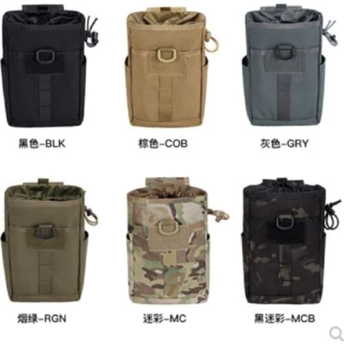 Tactics Waist Hanging Recycling Bag Back Seal MOLLE Sub Package Ready Folding Storage Bag