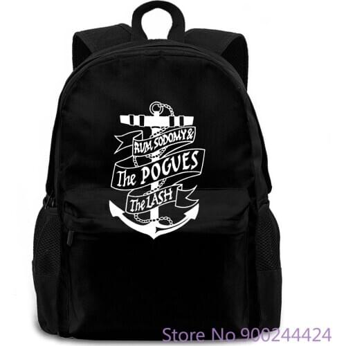 The Pogues Rum Sodomy and The Lash 1985 Album Cover Inspired Anchor women men backpack laptop travel school adult