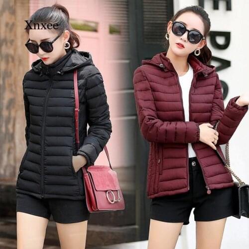 Women Padded Jacket Parka Outdoor Winter Thin Coat Lady Short Warm Clothes Female Portable Ultralight Outwear Clothing Tops