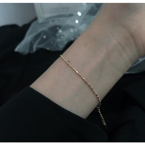 Silvology 925 Sterling Silver 1MM Slim Round Bead Chain Bracelets Minimalist Wholesale Fashionable Jewelry for Women 925 Jewelry
